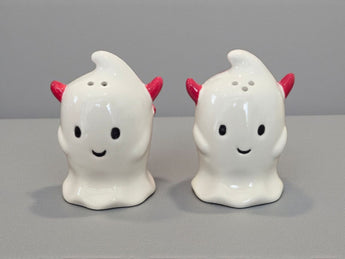 New Spooky Ghost Devils Halloween Salt & Pepper Shakers Dinning Decor Set