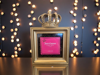 New Royal Gold Juicy Couture Crown Hollywood Regency Picture Frame 4x4