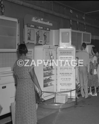 Vtg 1950's Kelvinator (Fridge) Refrigerator APPLIANCE Showroom Store Photo #6