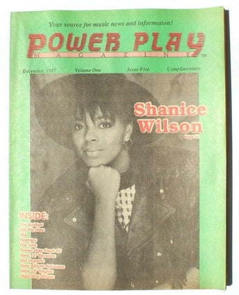 Vtg December 1987 Vol. 1 Issue 5 Power Play Magazine (Shanice Wilson)