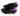 Vtg 1980s - 1990s Retro Mosaic Brand Women's Black & Purple Leather High Heels