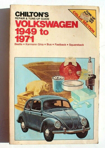 Vintage Chilton's Car Repair & Tune up Guide Volkswagen 1949 to 1971 Book