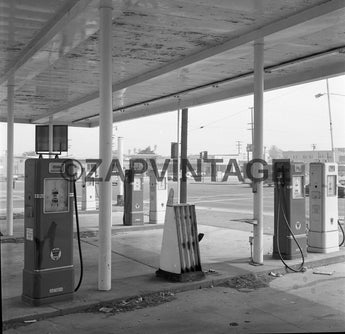 Vtg 1968 Gas Station (Vermont & Imperial Highway) California Photo #1412