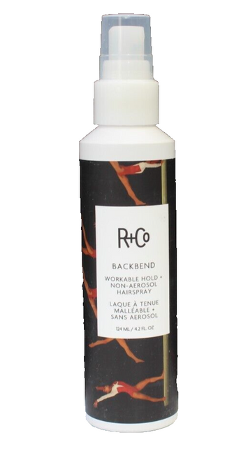 New R+Co BACKBEND Workable Hold Non-Aerosol Hairspray 4.2oz 124mL