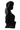 New Black Victorian Art Deco Bust Of A Young Lady Figurine Statue Candle