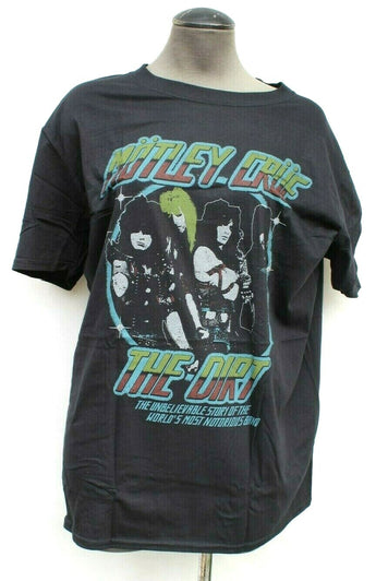 New MENS Motley Crue The Dirt Concert Rock N Roll Graphic T-Shirt Large