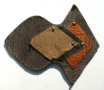 VTG Women's 1980's - 1990's Leather Rope Snake Skin Decoration Hardware