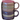 New Pink / Purple Opal Multicolored Macaroons Cookie Coffee Mug W/ Handle