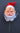 Vintage Santa Claus Face & Beard Only W/ Wire Christmas Tree Ornament