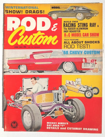 Vintage ROD & CUSTOM June 1963 Automotive MAGAZINE 50 Pages (1 Of 150)