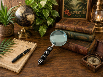 New Dice Handle Magnifying Glass Black Casino Gambling Office Room Decor