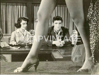 Vtg 1960 Black & White Portrait of ELVIS PRESLEY Jailhouse Rock Movie Photo #165