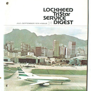 Vtg 1979 Lockheed Tristar Service Digest (Liquid Drain Masts) Issue 34