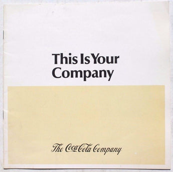 Vtg 1966 Coca Cola Company Soda Pop Booklet This Is Your Company Facts