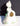 Vintage Ceramic Lady Girl In Dress And Bonnet Figurine Double Sided Planter