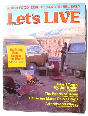 Vtg May 1972 Let's Live Magazine - Outfitting Your Camper For Health Japan Foods