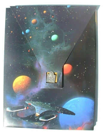 Vintage 1996 STAR TREK 30 Years FILM MOVIE PROMO PRESS KIT W/ Collectable Pin