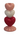 NEW 3 Stacked Hearts Pink / White Valentine Day Candle Sticks Holder 9" Tall