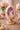 New Easter Diorama Pink Gold Egg Pedestal Bunny Rabbit Resin Figurine Decor 9.5"