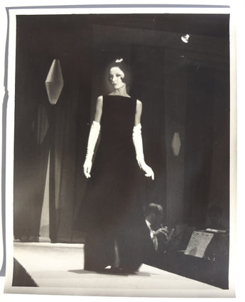 Vintage 1950's Black & White PAGEANT Fashion RUNWAY SHOW U.S. Grant HOTEL PHOTO