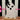 New White & Black Wood Halloween Table Girly Ghost Holiday Decor