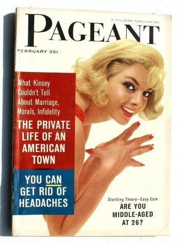 Vintage PAGEANT Magazine Hillman Publishing - February 1959 Vol. 1 No. 8