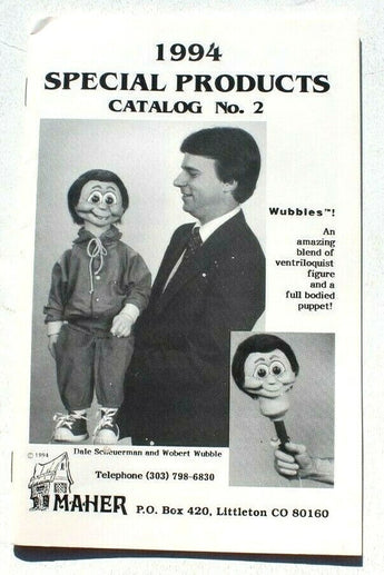 Vtg 1994 Special Products Catalog No. 2 Ventriloquism Booklet from Maher Studios