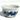 Vtg MCM CALIFORNIA CA Pottery CLAY Art - Blue Flower Soup Rice Salad Bowl Signed