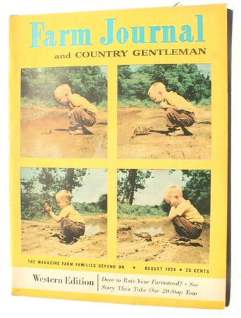 Vtg Country Gentleman Farm Farming Famers Magazine - Farm Journal Aug 1956