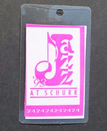 Vtg All Access Backstage Pass / VIP Laminate - 1993 Jazz At Schurr (1 of 53)