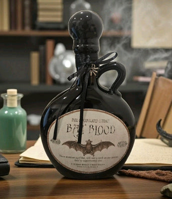 New Ceramic Poison Bat Blood Props Bottle Halloween Room Decor