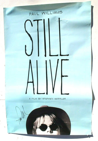 Vtg Paul Williams "Still Alive" Documentary Poster Signed By Producer Poster