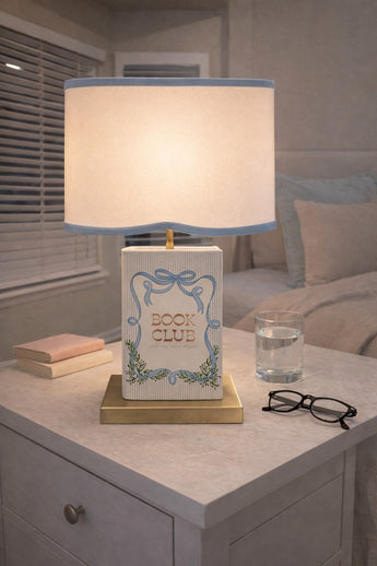 New Baby Blue Velvet Book Club Base Nightstand Boys Room Night Stand Nursey