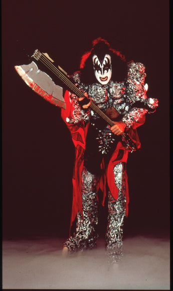 Vtg 1970s - 1980s KISS Band Member Gene Simmons Rock N Roll Music Photo #2758
