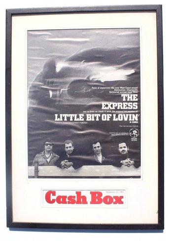 Vtg Framed December 23, 1967 Cashbox Magazine (The Express) Little Bit Of Lovin