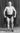 Vintage B&W 1900's Bald Man Body Builder Wrestler Fighter Shirtless Photo #873