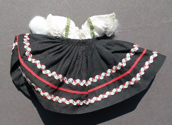 Vintage 1940's Tagged MADAME ALEXANDER Mexican (Mexico) Dress