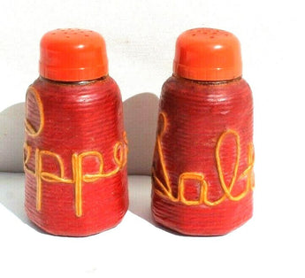 Vintage Anna's Hand Crafted Red Nautical MCM Salt & Pepper Shakers Dinnerware