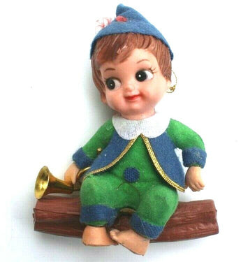Vtg 1960s Story Time Nursery Rhymes Christmas Tree Ornament Holiday - Hong Kong