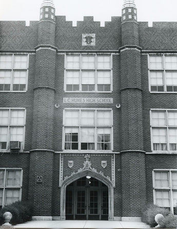 Vtg Black & White Photo - L.C. Humes High School (Elvis Presley) Memphis TN #268