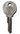Vintage Volkswagen Key Blank VW12 61VW V68D V10 V01