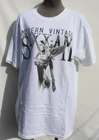 SIXX AM Official Modern Vintage MERCH BAND CONCERT MUSIC T-SHIRT NOS Large
