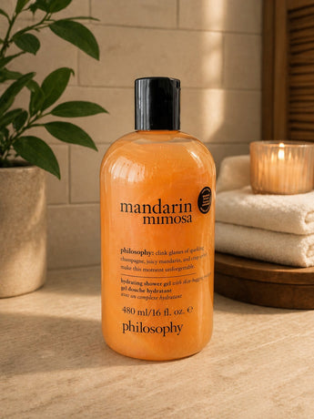 NEW Philosophy Mandarin MimosaBody Wash Shower Gel & Bubble Bath 16oz 480ml Skin