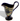 Vintage 1920s HH&G Ltd England Hand Painted Blue GOLDEN MOON Creamer