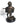 Vtg Cast Iron Metal Man Playing PIANO W/ Marble Base Abstract Sculpture Figurine