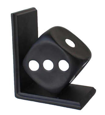 New MCM Retro Gaming Dice Bookend Casino Decor Figurine Book End Bookend