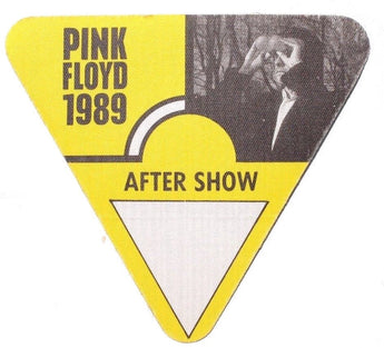 Vtg All Access Backstage Pass / VIP Sticker - Yellow 1989 Pink Floyd After Show