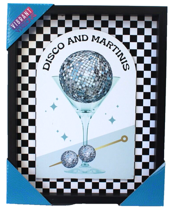 New Funny Bar Disco and Martinis Ball Retro Wall Art Wall Decor Painting