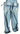 New 2 Tone Cat & Jack Denim Blue Pants Overalls Medium (7/8)