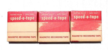 Lot Of 3 Vtg NOS Speed-O-Tape ALL PURPOSE RECORDING TAPE 275 Feet #3275